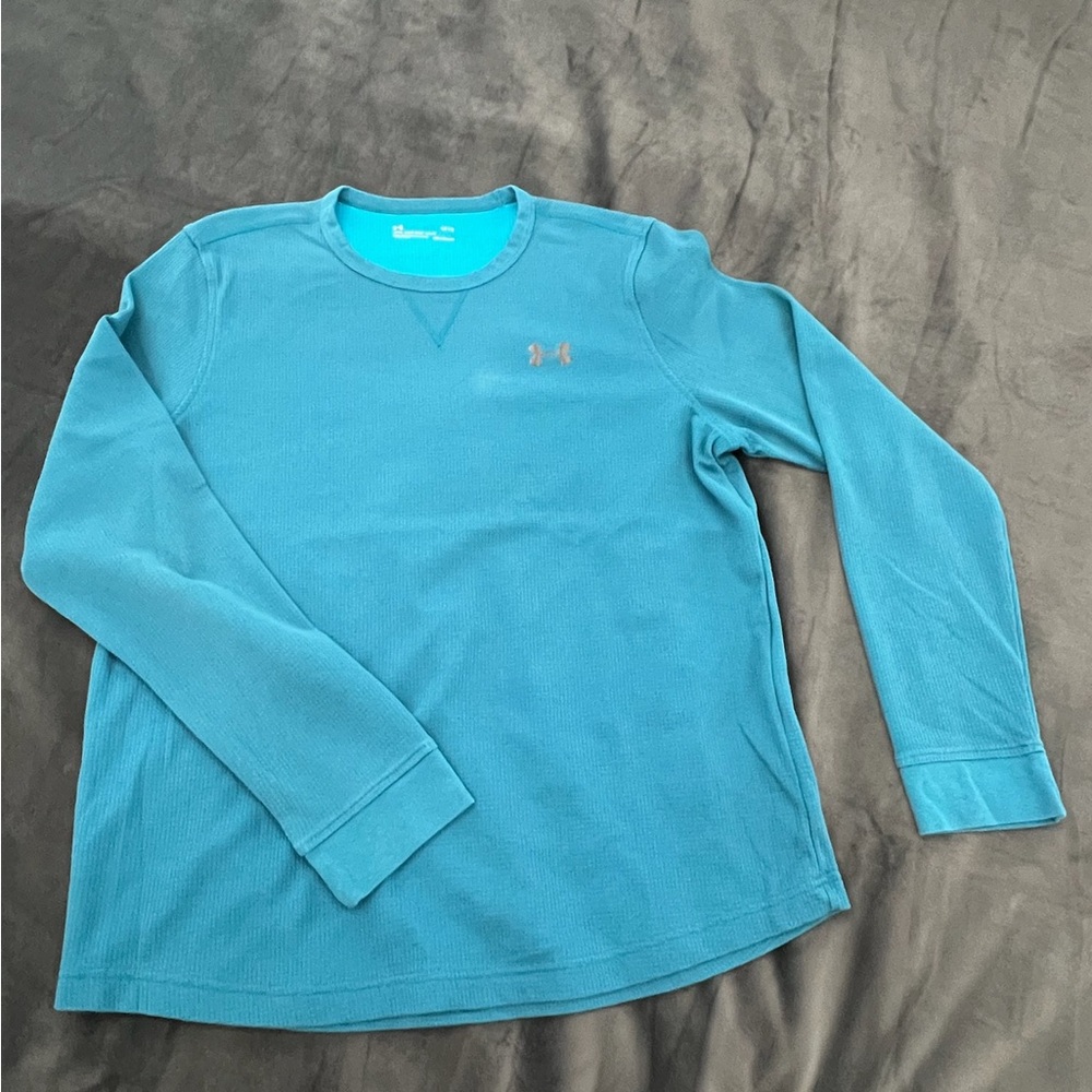 Under Armour ColdGear Thermal Teal Blue.